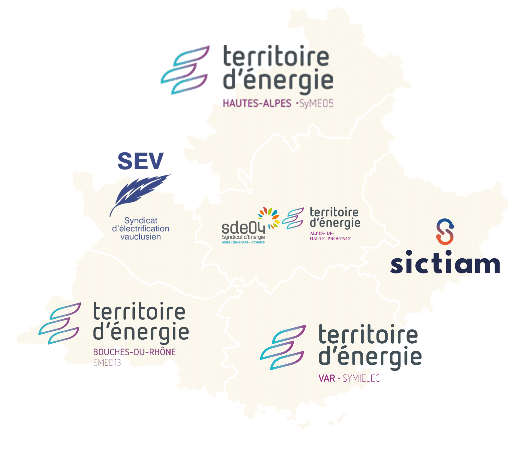 Carte Les Générateurs Provence-Alpes-Côte d’Azur