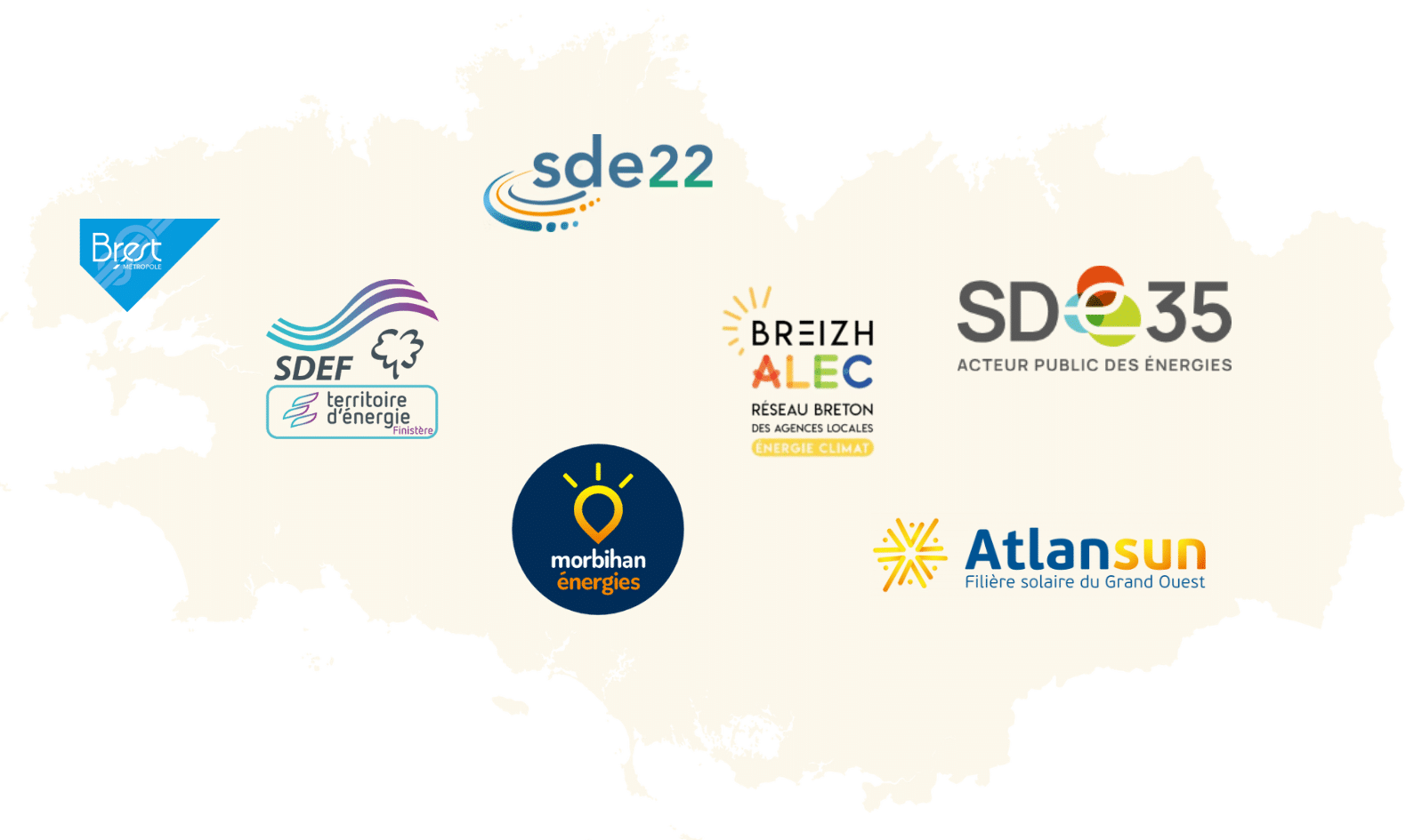 Carte du réseau Les Générateurs Bretagne