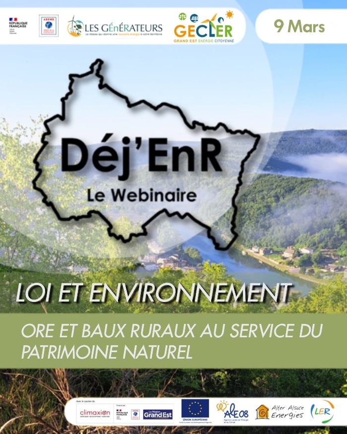 Webinaire sur les obligations réelles environnementales (ORE) et les baux ruraux à clauses environnementales (BRE)