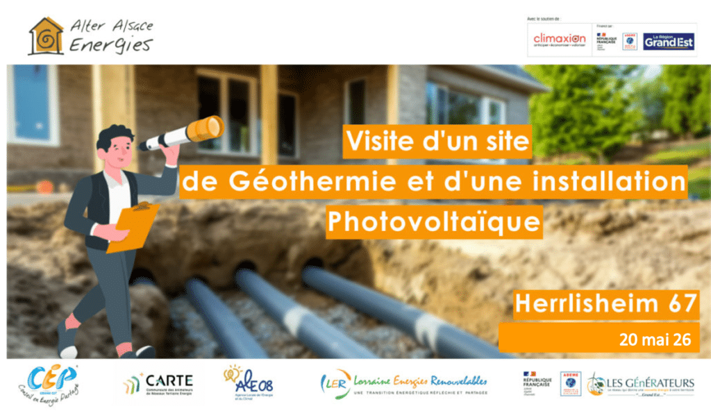 Visite d’un site de géothermie – photovoltaïque à Herrlisheim par Les Générateurs Grand Est
