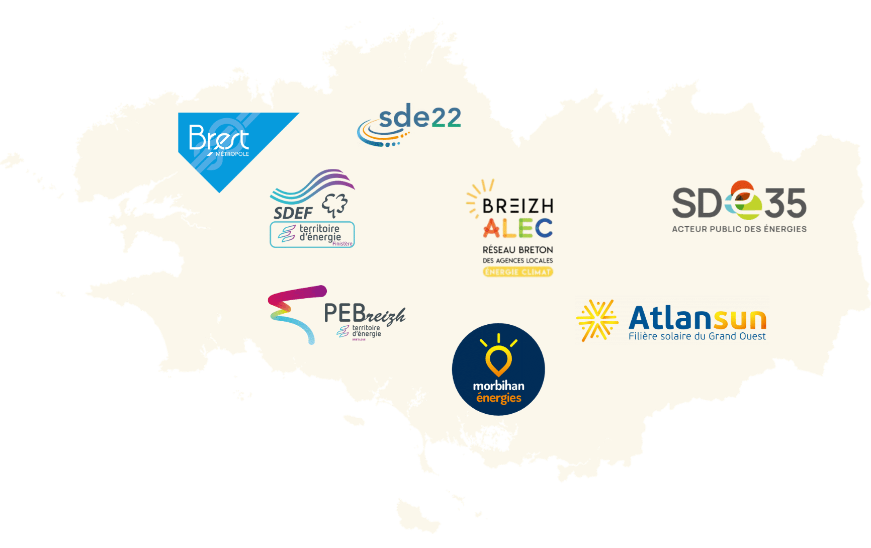Carte du réseau Les Générateurs Bretagne